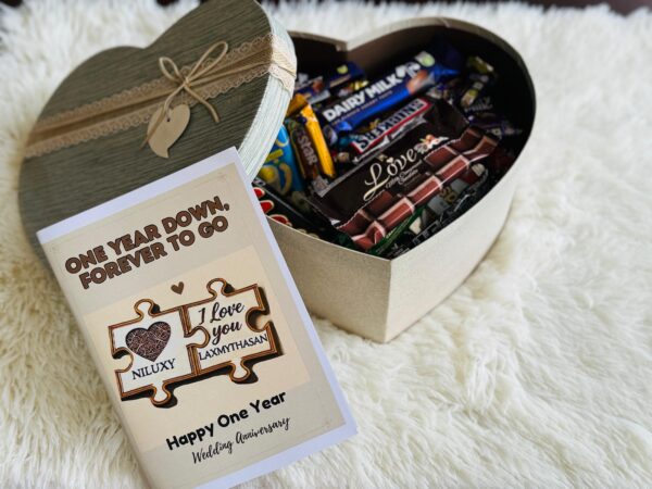 Chocolate Box With Customized Card 2 - Amazely Gifts - Customized Gifts In Trincomalee Sri Lanka