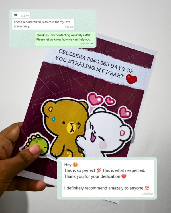 Customized Card 3 - Amazely Gifts - Customized Gifts In Trincomalee Sri Lanka
