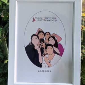 Customized Illustrator Art Frames 1 - Amazely Gifts - Customized Gifts In Trincomalee Sri Lanka