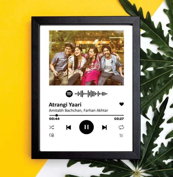 Spotify photo frame - amazely gifts - customized gifts in sri lanka - trincomlee