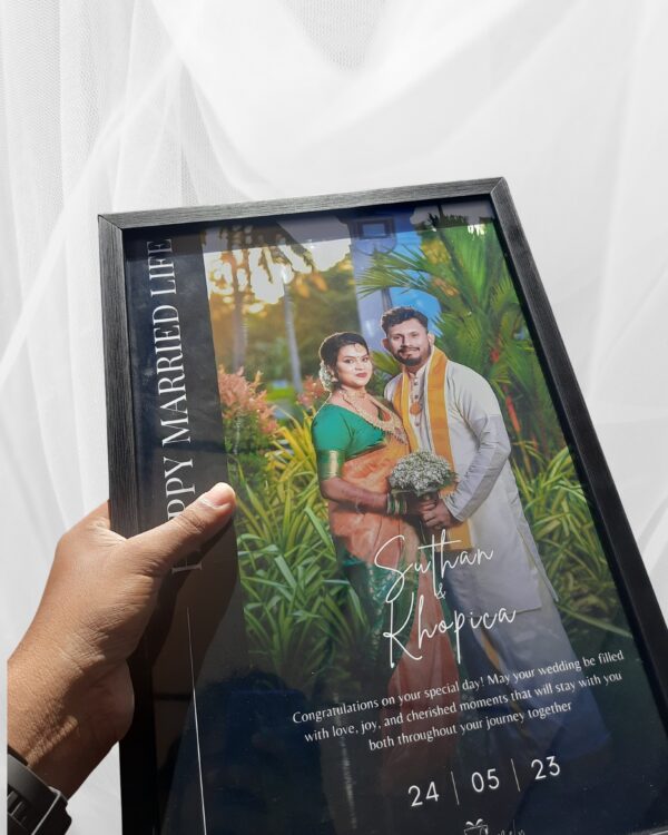 Wedding Anniversary Photo Frame I - Amazely Gifts Trincomalee - Sri Lanka