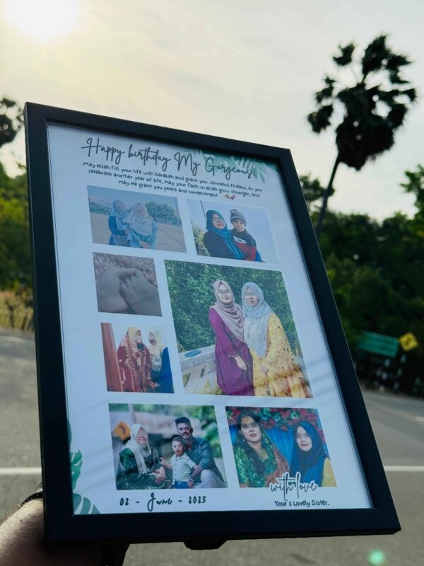 Customized Birthday Photo Frame 4 - Amazely Gifts Trincomalee - Sri Lanka