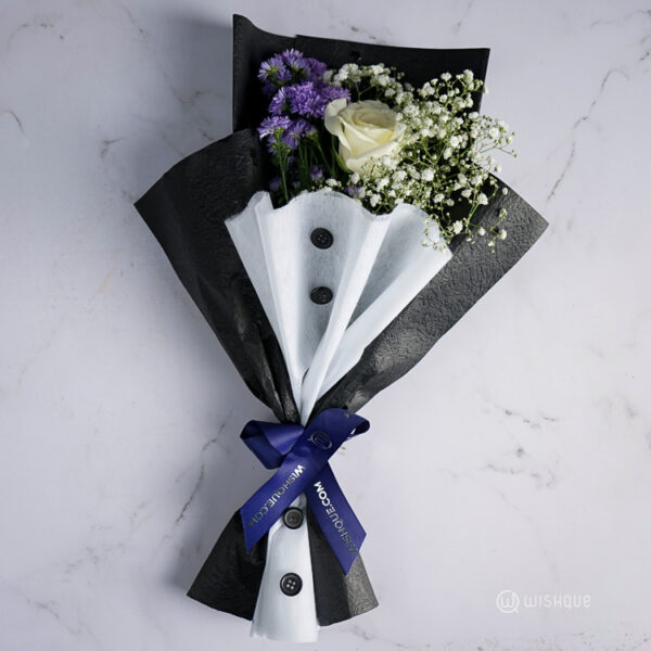Customized Gentleman’s Fresh Flower Bouquet - Image 2