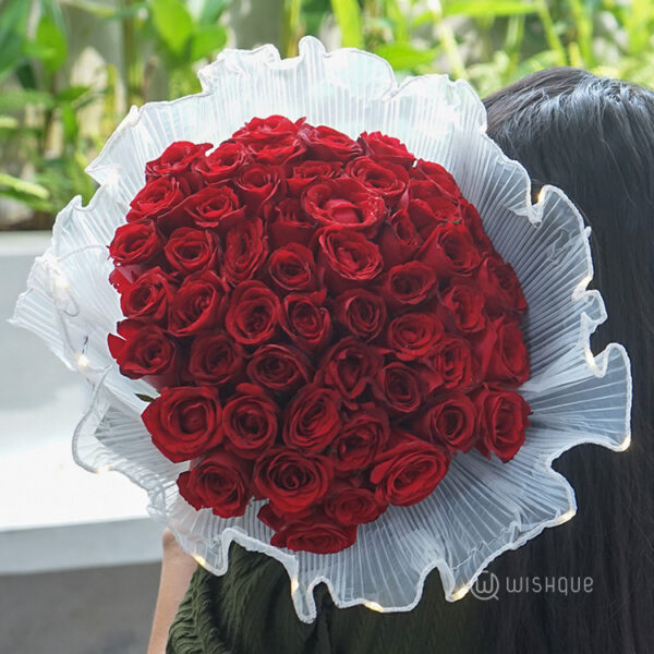 Customized Flower Bouquet - Red Rose IV - Amazely Gifts - Customized Gifts In Trincomalee Sri Lanka