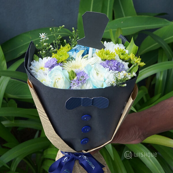Customized Cotton Cloud Fresh Flower Bouquet - Image 3