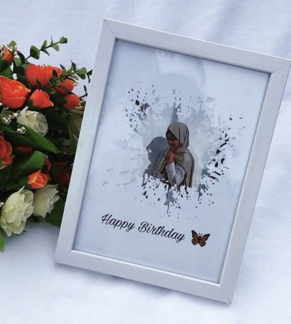 Customized Illustrator Birthday Photo Frame _1 - Amazely Gifts - Customized Gifts In Trincomalee Sri Lanka