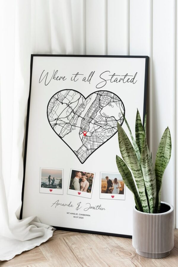Customized Location Photo Frame _1 - Amazely Gifts - Customized Gifts In Trincomalee Sri Lanka