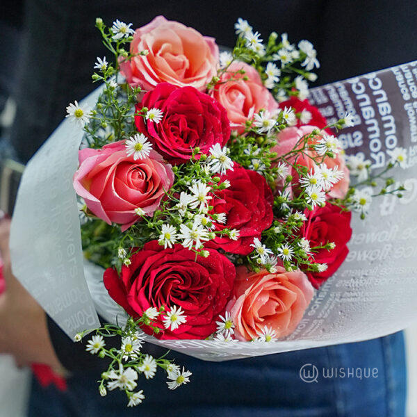 Customized Fresh Rose Flower Bouquet - Image 2